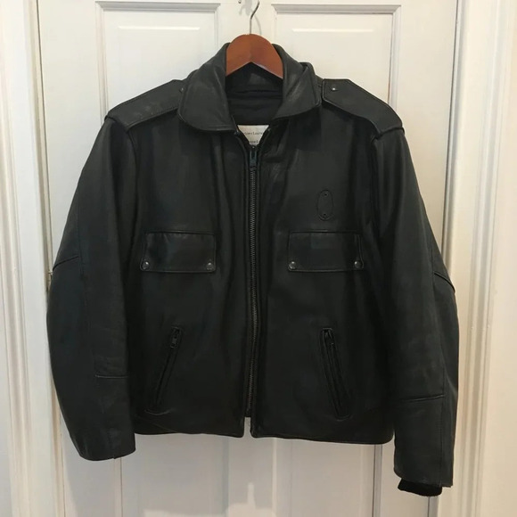 Taylors Leatherwear Police Leather Jacket - Picture 1 of 8